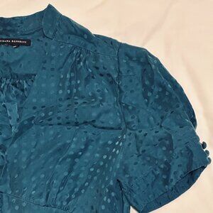 Banana Republic silk polka dot dress